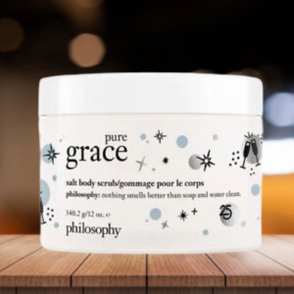 NEW! Philosophy Pure Grace 25th Anniversary Fine Fragrance Salt Scrub